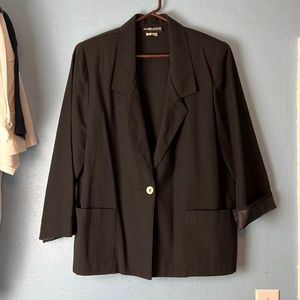 Sag Harbor Petite Women's Black Blazer Size 16